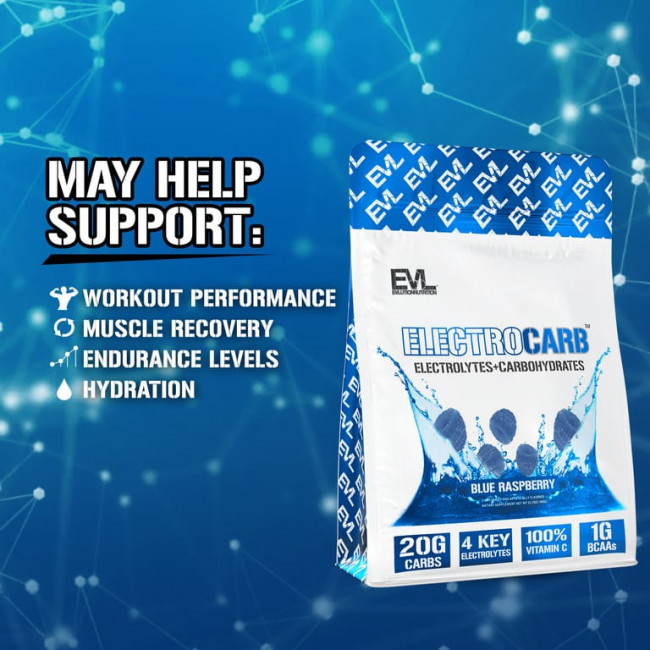 EVLution Nutrition, ElectroCarb ™, голубая малина, 900 г (31,75 унции) EVLution Nutrition, ElectroCarb ™, голубая малина, 900 г (31,75 унции)