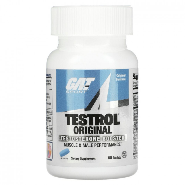 GAT, Testrol, средство повышение уровня тестостерона, 60 таблеток GAT, Testrol, средство повышение уровня тестостерона, 60 таблеток