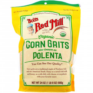 Bob's Red Mill, Органическая кукурузная крупа, полента, 680 г (24 унции)