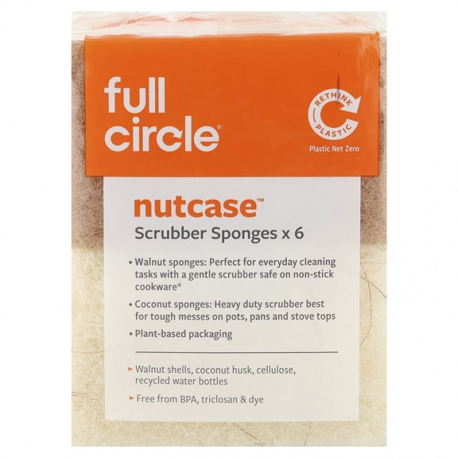 Full Circle, Nutcase™, спонжи для губ, 6 шт.