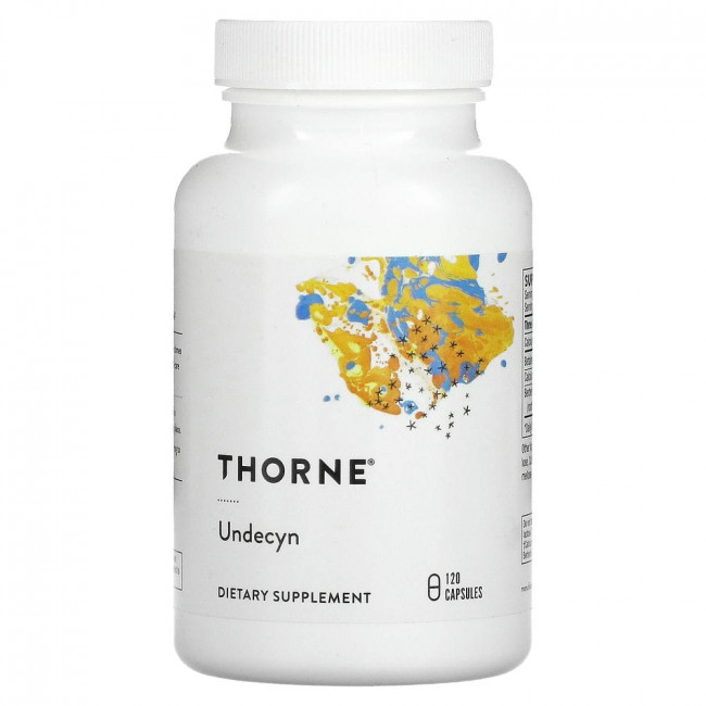 Thorne Research, ундецин, 120 капсул