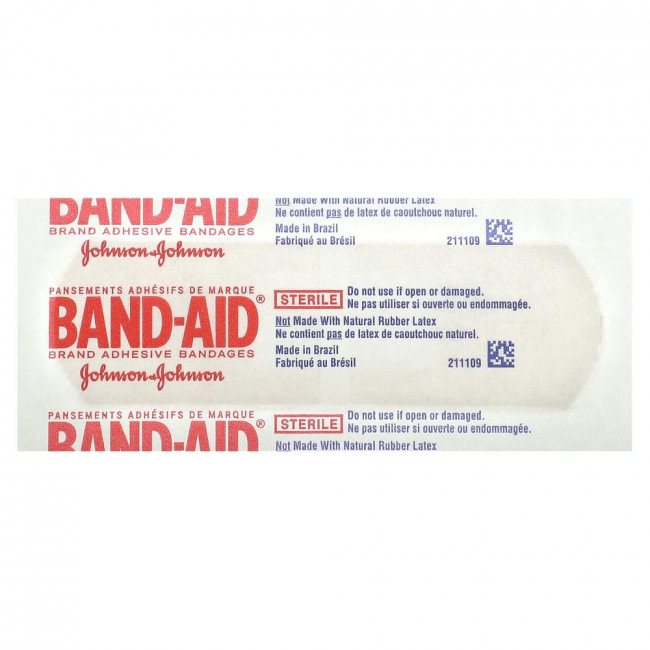Band Aid, лейкопластыри, ассорти вкусов, 30 разных размеров