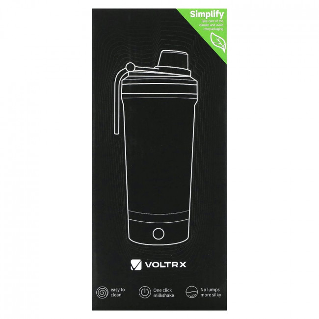 Voltrx, Gallium Electric Shaker Bottle, Avocado Green, 24 oz (700 ml)