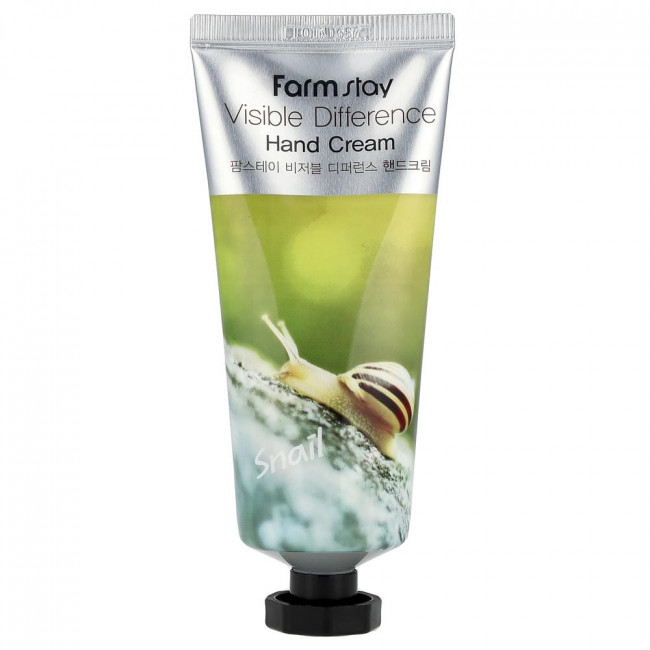 Farmstay, Visible Difference Hand Cream, Snail, 3.52 oz (100 g) (Снят с производства)
