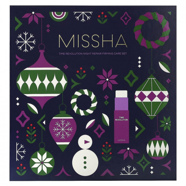 Набор для ночного ухода Missha Time Revolution Night Repair Firming Care Set, праздничная серия, 6 предметов (снят с производства)
