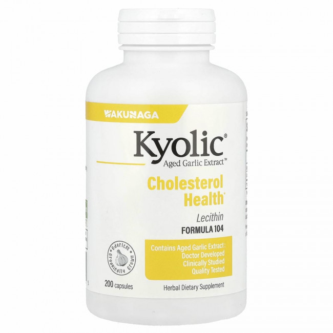 Kyolic, Aged Garlic Extract, выдержанный экстракт чеснока с лецитином, 200 капсул Kyolic, Aged Garlic Extract, выдержанный экстракт чеснока с лецитином, 200 капсул