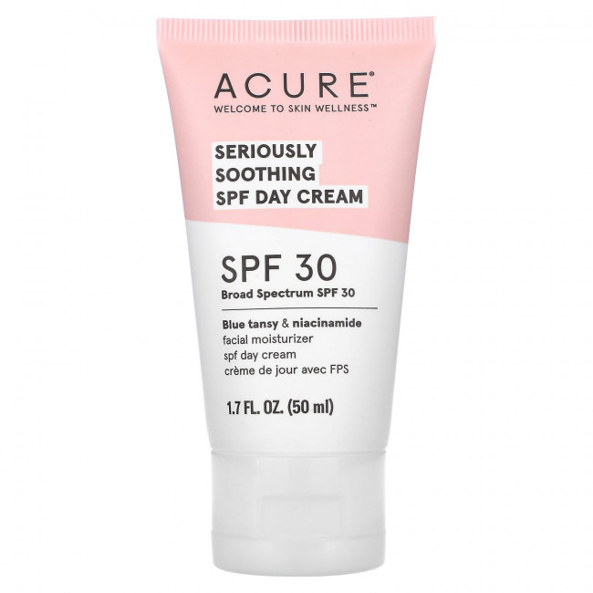 ACURE, Seriously Soothing, дневной крем с SPF, SPF 30, 50 мл (1,7 жидк. Унции) ACURE, Seriously Soothing, дневной крем с SPF, SPF 30, 50 мл (1,7 жидк. Унции)