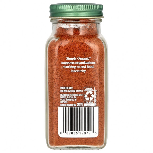 Simply Organic, кайенский перец, 71 г (2,5 унции) Simply Organic, кайенский перец, 71 г (2,5 унции)