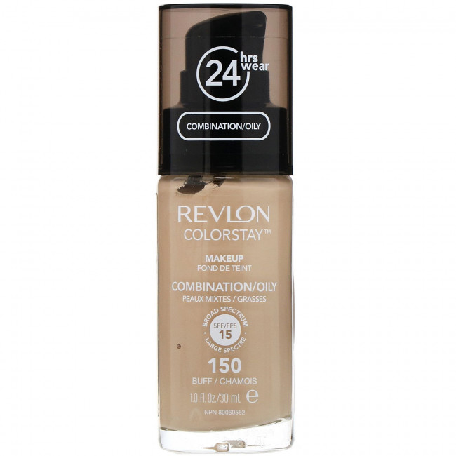 Revlon, Макияж для комбинированной и жирной кожи Colorstay, оранжево-желтый оттенок 150, 30 мл Revlon, Макияж для комбинированной и жирной кожи Colorstay, оранжево-желтый оттенок 150, 30 мл