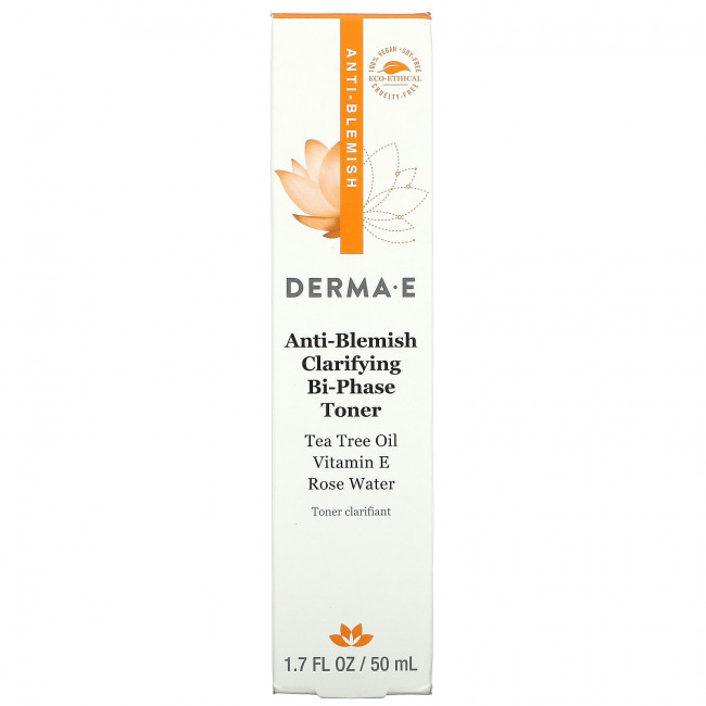 Derma E, Очищающий двухфазный тонер против пятен, 50 мл (1,7 жидк. Унции) Derma E, Очищающий двухфазный тонер против пятен, 50 мл (1,7 жидк. Унции)
