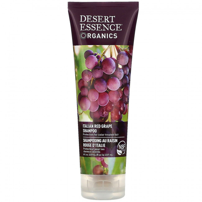 Desert Essence, Organics, шампунь с итальянским красным виноградом, 237 мл (8 жидких унций) Desert Essence, Organics, шампунь с итальянским красным виноградом, 237 мл (8 жидких унций)