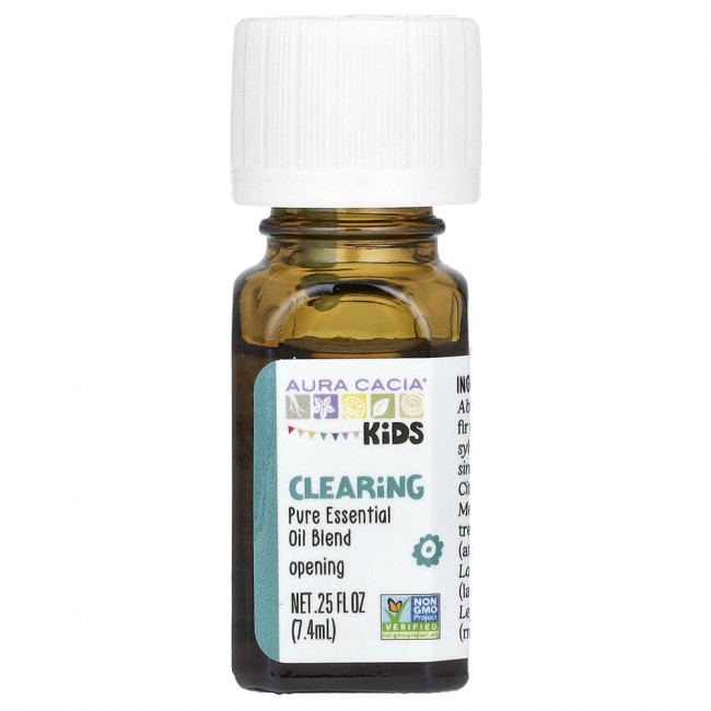 Aura Cacia, Детский, Чистая смесь эфирных масел, Очищающий, 7,4 мл (0,25 жидких унций)