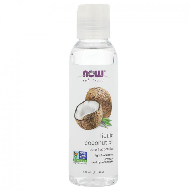 NOW Foods, Solutions, жидкое кокосовое масло, без примесей, фракционированное, 118 мл (4 жидк. унции) NOW Foods, Solutions, жидкое кокосовое масло, без примесей, фракционированное, 118 мл (4 жидк. унции)