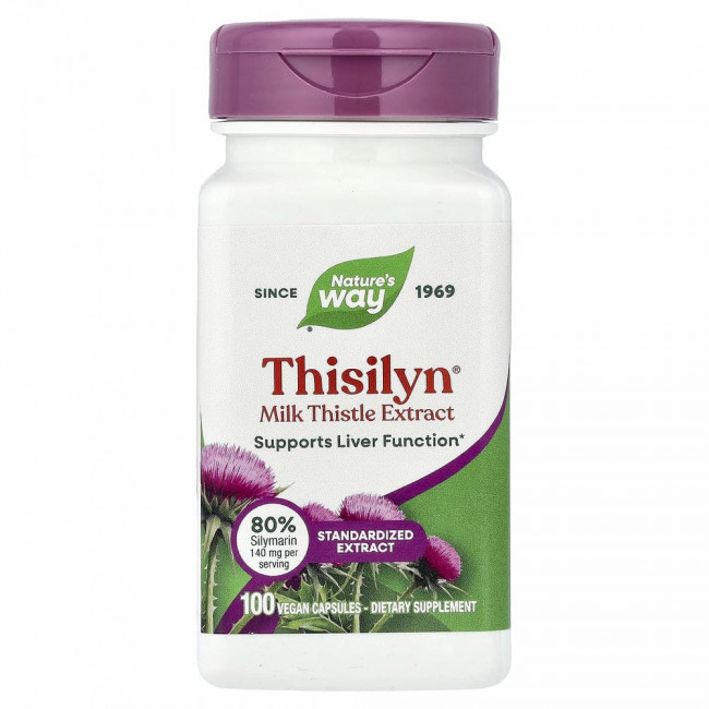 Nature's Way, Thisilyn, формула для поддержки печени, 100 капсул
