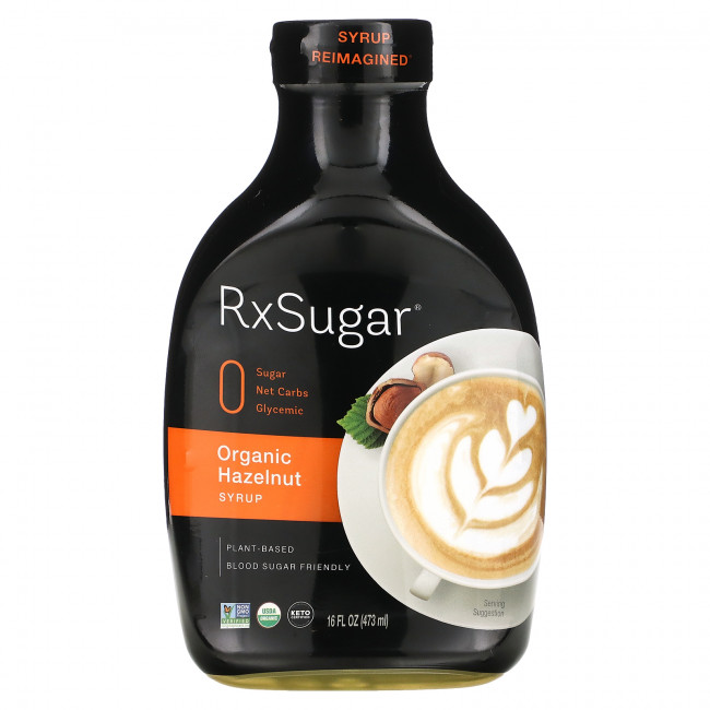 RxSugar, Органический сироп из фундука, 473 мл (16 жидк. Унций) RxSugar, Органический сироп из фундука, 473 мл (16 жидк. Унций)