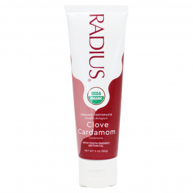 RADIUS, Органическая зубная паста-гель, гвоздика и кардамон, 3 унц. (85 г) RADIUS, Органическая зубная паста-гель, гвоздика и кардамон, 3 унц. (85 г)