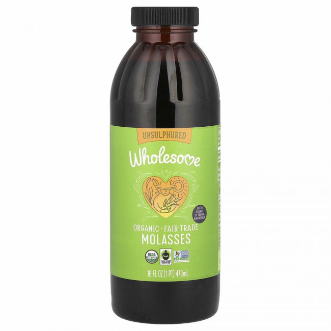 Wholesome, органическая патока,без серы, 472 мл (16 жидк. унции) Wholesome, органическая патока,без серы, 472 мл (16 жидк. унции)