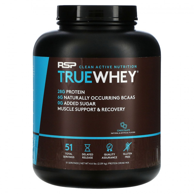 RSP Nutrition, TrueWhey, шоколад, 2,09 кг (4,6 фунтов) RSP Nutrition, TrueWhey, шоколад, 2,09 кг (4,6 фунтов)