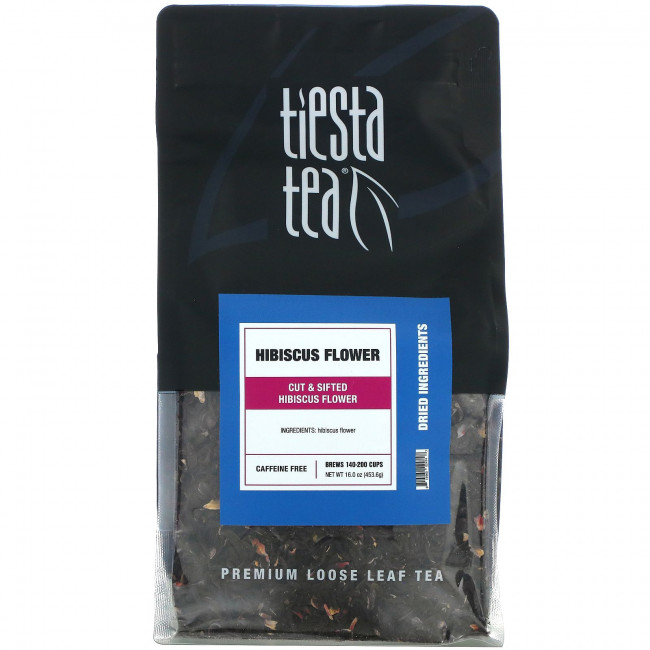 Tiesta Tea Company, Hibiscus Flower, Premium Loose Leaf Tea, Caffeine Free, 16.0 oz (453.6 g) Tiesta Tea Company, Hibiscus Flower, Premium Loose Leaf Tea, Caffeine Free, 16.0 oz (453.6 g)