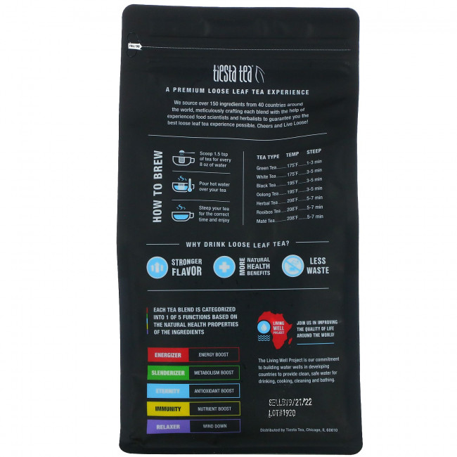 Tiesta Tea Company, Hibiscus Flower, Premium Loose Leaf Tea, Caffeine Free, 16.0 oz (453.6 g) Tiesta Tea Company, Hibiscus Flower, Premium Loose Leaf Tea, Caffeine Free, 16.0 oz (453.6 g)