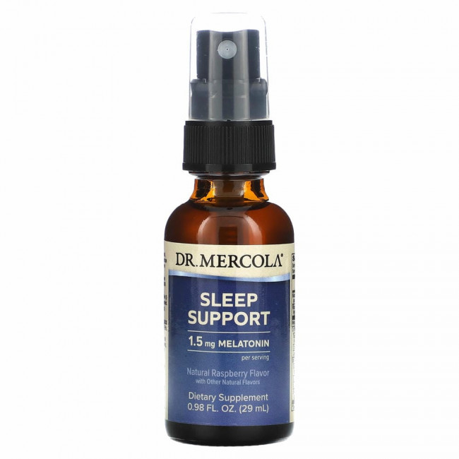 Dr. Mercola, Sleep Support with Melatonin, Raspberry Flavor, 0.85 fl oz (25 ml) Dr. Mercola, Sleep Support with Melatonin, Raspberry Flavor, 0.85 fl oz (25 ml)