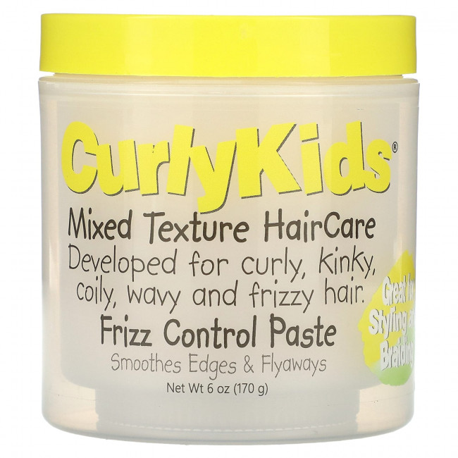 CurlyKids, Средство для ухода за волосами с смешанной текстурой, паста от пушения, 170 г (6 унций) CurlyKids, Средство для ухода за волосами с смешанной текстурой, паста от пушения, 170 г (6 унций)