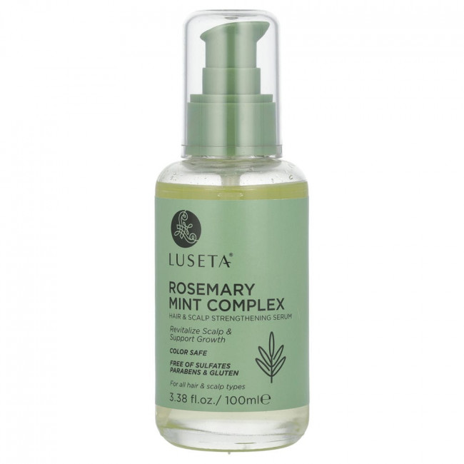 Luseta Beauty, Rosemary Mint Complex, Hair & Scalp Strengthening Serum, For All Hair & Scalp Types, 3.38 fl oz (100 ml)