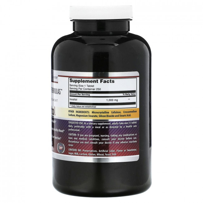 Amazing Nutrition, Инозитол, 1000 мг, 250 таблеток Amazing Nutrition, Инозитол, 1000 мг, 250 таблеток