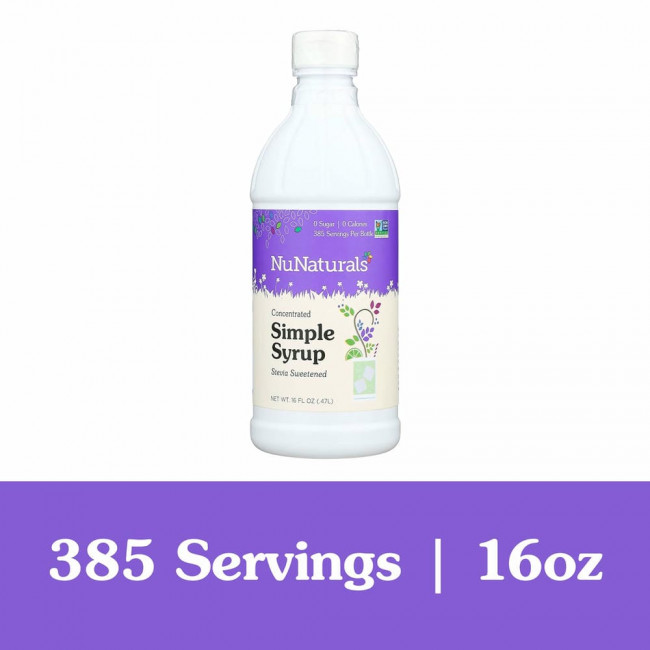 NuNaturals, Сахарный сироп с экстрактом Стевии, 16 ж. унций (.47 л) NuNaturals, Сахарный сироп с экстрактом Стевии, 16 ж. унций (.47 л)