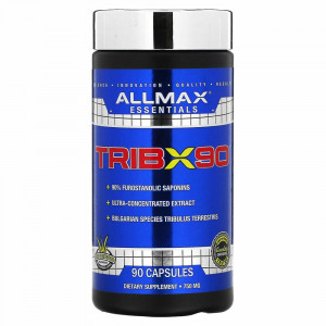 ALLMAX Nutrition, TribX90, ультраконцентрат, якорцы, 90% сапонинов фурастанолового типа, 750 мг, 90 капсул