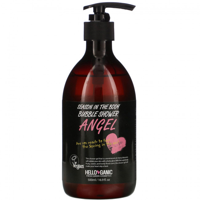 Helloganic, Season In the Body Bubble Shower, Angel, 16.9 fl oz (500 ml) Helloganic, Season In the Body Bubble Shower, Angel, 16.9 fl oz (500 ml)