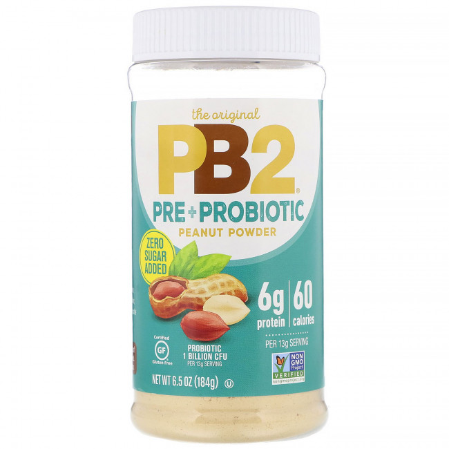 PB2 Foods, The Original PB2, арахисовый порошок с пре- и пробиотиками, 184 г (6,5 унции) PB2 Foods, The Original PB2, арахисовый порошок с пре- и пробиотиками, 184 г (6,5 унции)