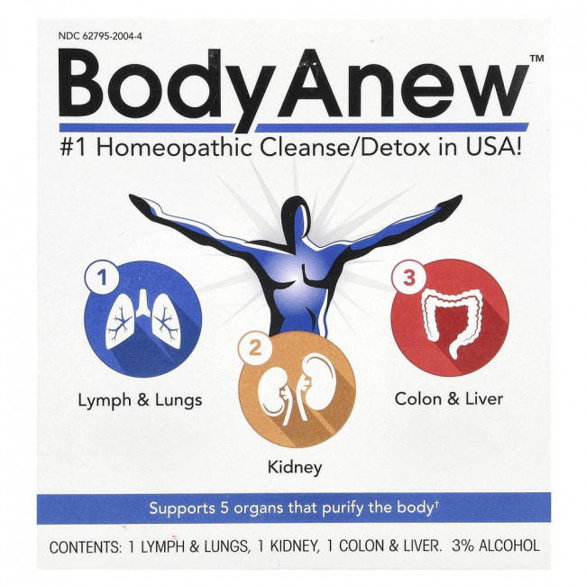 MediNatura, BodyAnew™, 3 флакона по 50 мл (1,69 жидких унций) каждый.