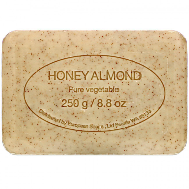 European Soaps, Барное мыло Pre de Provence, мед и миндаль, 250 г (8,8 унции) European Soaps, Барное мыло Pre de Provence, мед и миндаль, 250 г (8,8 унции)