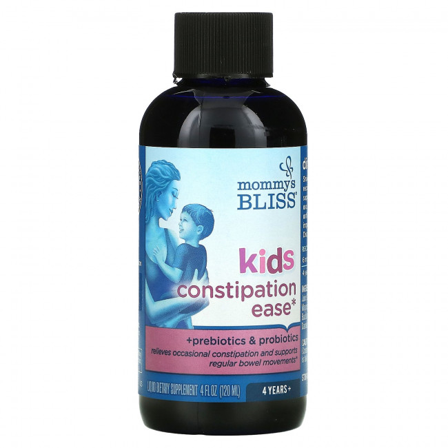 Mommy's Bliss, Kids Constipation Ease, для нормализации работы ЖКТ у детей, от 4 лет, апельсин, 120 мл (4 жидк. унции) Mommy's Bliss, Kids Constipation Ease, для нормализации работы ЖКТ у детей, от 4 лет, апельсин, 120 мл (4 жидк. унции)