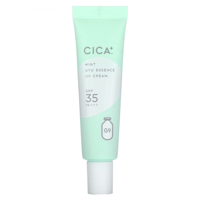 G9skin, Cica + UYU Essence UV Cream, УФ-крем, SPF 35 PA +++, мята`` 25 г G9skin, Cica + UYU Essence UV Cream, УФ-крем, SPF 35 PA +++, мята`` 25 г