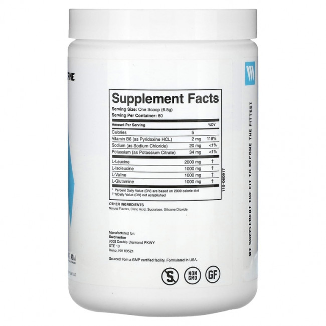 Swolverine, BCAA 2:1:1, гранат и асаи, 390 г (13,76 унции) Swolverine, BCAA 2:1:1, гранат и асаи, 390 г (13,76 унции)