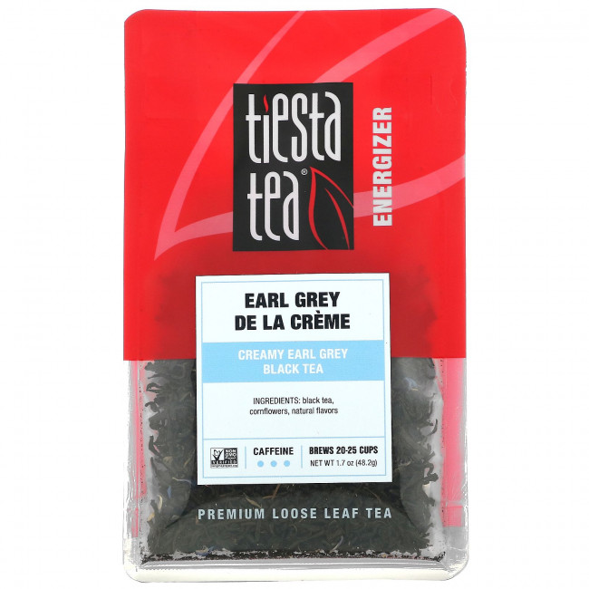 Tiesta Tea Company, Рассыпной чай премиального качества, сливочный «Эрл Грей», черный чай, 48,2 г (1,7 унции) Tiesta Tea Company, Рассыпной чай премиального качества, сливочный «Эрл Грей», черный чай, 48,2 г (1,7 унции)