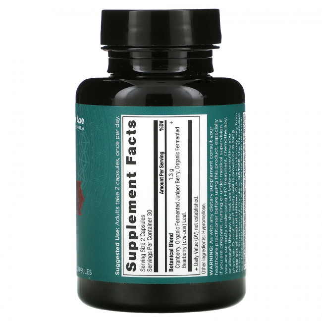 Dr. Axe / Ancient Nutrition, Клюква, для здоровья мочевыводящих путей, 60 капсул Dr. Axe / Ancient Nutrition, Клюква, для здоровья мочевыводящих путей, 60 капсул