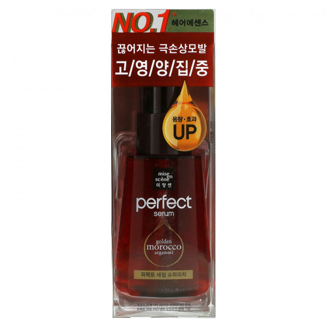 Mise En Scene, Perfect Serum, аргановое масло Golden Morocco, насыщенное, 80 мл