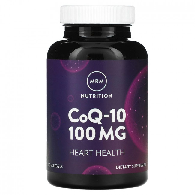 MRM, Nutrition, коэнзим Q10, 100 мг, 120 мягких таблеток MRM, Nutrition, коэнзим Q10, 100 мг, 120 мягких таблеток
