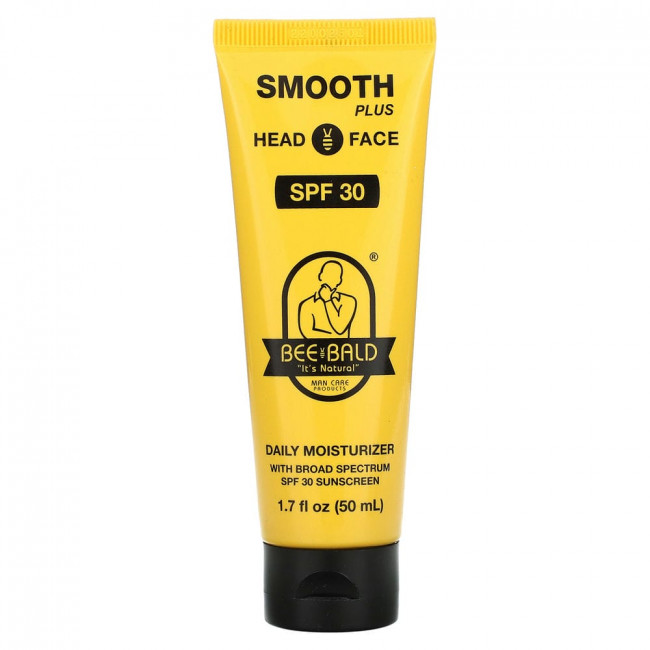 Bee Bald, Smooth Plus Head & Face, Daily Moisturizer, SPF 30, 1.7 fl oz (50 ml)
