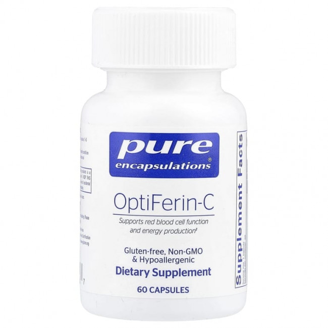 Pure Encapsulations, OptiFerin-C, 60 капсул Pure Encapsulations, OptiFerin-C, 60 капсул