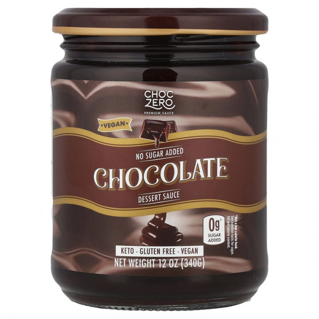 ChocZero, десертный соус, шоколад, 340 г (12 унций) ChocZero, десертный соус, шоколад, 340 г (12 унций)