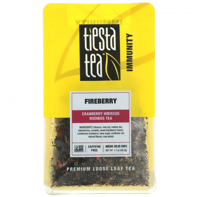Tiesta Tea Company, Рассыпной чай премиального качества, Fireberry, без кофеина, 48,2 г (1,7 унции) Tiesta Tea Company, Рассыпной чай премиального качества, Fireberry, без кофеина, 48,2 г (1,7 унции)
