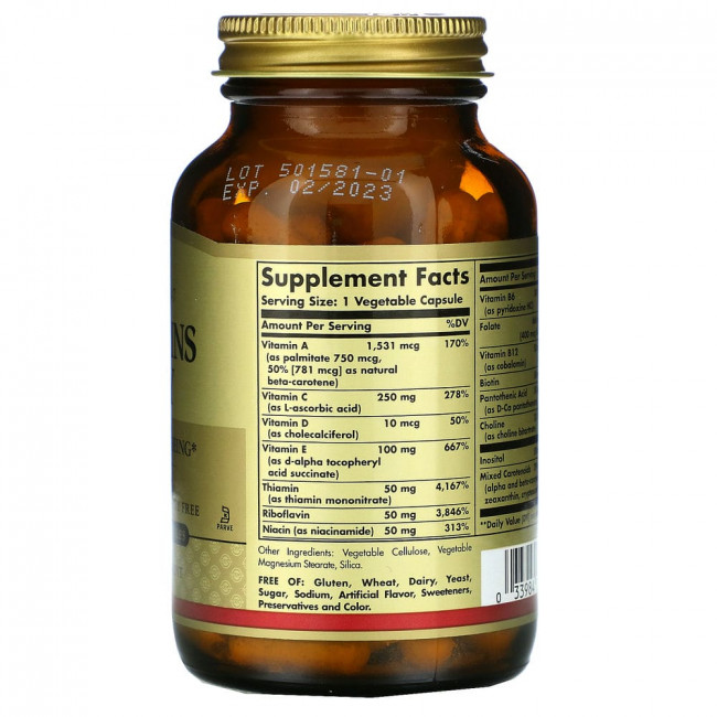 Solgar, Vitamins Only, витамины, 90 вегетарианских капсул