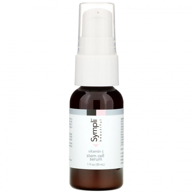 Sympli Beautiful, Сыворотка со стволовыми клетками и витамином C, 30 мл (1 жидк. унция)