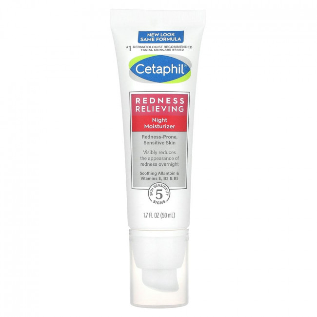 Cetaphil, ночное увлажняющее средство, снятие покраснения, 50 г (1,7 унции) Cetaphil, ночное увлажняющее средство, снятие покраснения, 50 г (1,7 унции)