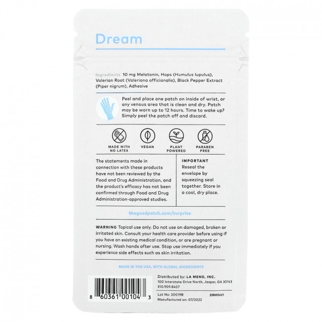 The Good Patch, Dream, 4 Patches