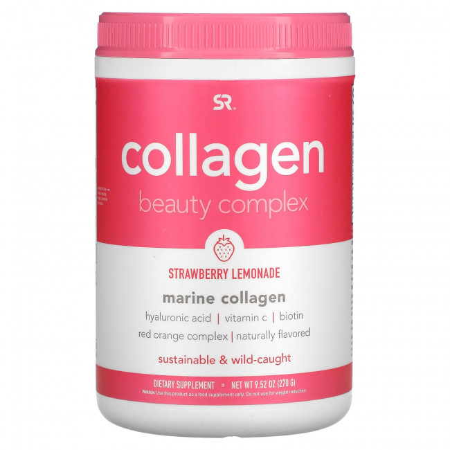 Sports Research, Collagen Beauty Complex, клубничный лимонад, 270 г (9,52 унции) Sports Research, Collagen Beauty Complex, клубничный лимонад, 270 г (9,52 унции)